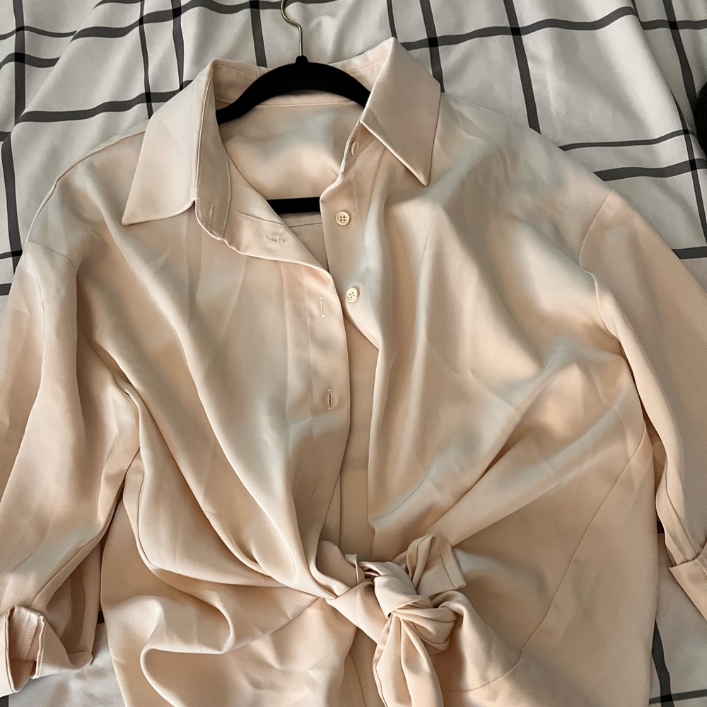 Cream blouse